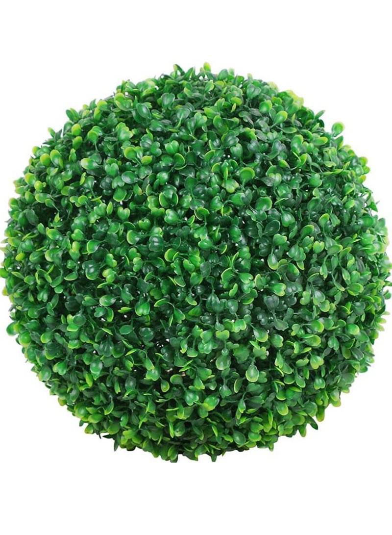 HOME TASTE Artificial Grass Ball Boxwood Topiary Ball Green Plastic Plant Ball To Decorate Indoor,Outdoor Events,Weddings And Home Garden, Shopping Mall Lifelike Faux Boxwood Plant Ball - Image 1